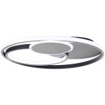 Brilliant Runda Kattovalo Metalli- Silicone Musta 45W 5200lm - 830-865 CCT | 500mm - Kaukosäädin Himmennettävä