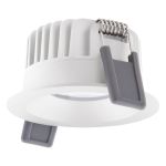 Ledvance LED Kohdevalaisin Fix Aluminium Valkoinen 8W 640lm 36D - 927 Erittäin Lämmin Valkoinen | Odetnij 68mm - IP44 - Paras Värintoisto - Himmennettävä