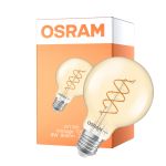 Osram Vintage 1906 LED E27 Globe Filament Twist Kulta 8W 806lm - 922 Erittäin Lämmin Valkoinen | Paras Värintoisto - Himmennettävä - Korvaa 60W