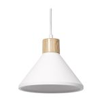 Ledvance Decor Kipsi/Teräs/Puu Riippuvalaisin Valkoinen | Sopii E27
