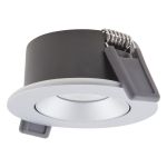 Ledvance LED Kohdevalaisin Air Adjust Aluminium hopea 4W 320lm 36D - 930 Lämmin Valkoinen | Odetnij 68mm - IP23 - Paras Värintoisto - Himmennettävä
