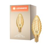 Ledvance Vintage 1906 LED E14 Kynttilä Kulta 1.5W 120lm - 824 Erittäin Lämmin Valkoinen | Korvaa 12W