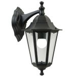 Nordlux Cardiff Down Seinävalaisin Aluminium Musta | Sopii 1x E27