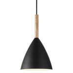 DFTP by Nordlux Pure 20 Riippuvalaisin Metalli- ja Puu Musta | Sopii E27