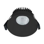 Nordlux Downlight Albric Aluminium Musta 8W 590lm 38D - 927 | 90mm - IP44 - Paras Värintoisto - Himmennettävä