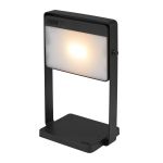 Nordlux Pöytävalaisin Saulio Aluminium Musta 3.5W 200lm - 830 Lämmin Valkoinen | IP44 - 3-Vaiheinen Himmennettävä - Solar