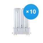 Monipakkaus 10x Osram Dulux F 24W 830 | Lämmin Valkoinen - 4-Nastaa