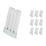 Monipakkaus 10x Osram Dulux F 24W 840 | Kylmä Valkoinen - 4-Nastaa