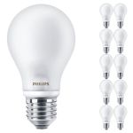 Monipakkaus 10x Philips Corepro LED Lamppu E27 Päärynä Matta 7W 806lm - 827 Erittäin Lämmin Valkoinen | Korvaa 60W