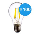 Monipakkaus 100x Noxion Lucent LED E27 Päärynä Filament Kirkas 7W 806lm - 840 Kylmä Valkoinen | Korvaa 60W