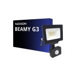 Noxion LED Valonheitin Beamy G3.1 Musta 20W 2200lm 100D - 840 Kylmä Valkoinen | IP44 - Liike- ja Valotunnistin - Symmetrinen 