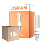 Monipakkaus 10x Osram Special T Slim LED E14 Kirkas 6.5W 806lm - 827 Erittäin Lämmin Valkoinen | Himmennettävä - Korvaa 60W