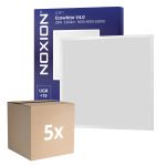 Monipakkaus 5x Noxion LED Paneeli Ecowhite V4.0 28W 3360lm - 830-840-865 CCT | 60x60cm - UGR <19 - Philips driver
