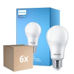 Monipakkaus 6x Philips Corepro LED Lamppu E27 Päärynä Matta 13W 1521lm - 827 Erittäin Lämmin Valkoinen | Korvaa 100W