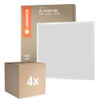 Monipakkaus 4x Ledvance LED Paneeli Kompakti Aluminium Valkoinen 33W 3630lm - 840 Kylmä Valkoinen | 60x60cm
