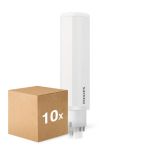 Monipakkaus 10x Philips CorePro PL-C LED 6.5W 700lm - 830 Lämmin Valkoinen | 4-Nastaa - Korvaa 18W
