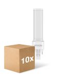 Monipakkaus 10x Noxion Lucent PL-C LED 3.6W - 840 Kylmä Valkoinen | 2-Nastaa - Korvaa 10W