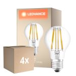 Monipakkaus 4x Ledvance Classic LED E27 Päärynä Filament Kirkas 11W 1521lm - 827 Erittäin Lämmin Valkoinen | Himmennettävä - Korvaa 100W