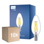 Monipakkaus 10x Philips MASTER LED E14 Kynttilä Filament Kirkas 2.5W 340lm - 922-927 Dim To Warm | Paras Värintoisto - Himmennettävä - Korvaa 25W