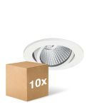 Monipakkaus 10x Philips LED Kohdevalaisin Kirkas Accent G2 RS061B 6W 550lm 36D - 840 Kylmä Valkoinen | 80mm - Himmennettävä 