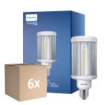 Monipakkaus 6x Philips TrueForce LED E27 HPL Kirkas 28W 3800lm 360D - 830 Lämmin Valkoinen | Korvaa 125W