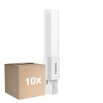 Monipakkaus 10x Philips CorePro PL-S LED 3.5W - 830 Lämmin Valkoinen | 2-Nastaa - Korvaa 7W