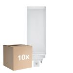 Monipakkaus 10x Ledvance Dulux-TE LED 10W 1100lm - 840 Kylmä Valkoinen | 4-Nastaa - Korvaa 26W