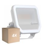 Monipakkaus 4x Ledvance LED Valonheitin Aluminium Valkoinen 17W 2400lm 100D - 840 Kylmä Valkoinen | IP66 - Symmetrinen