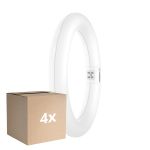 Monipakkaus 4x Osram LED Putki T9 Pyöreä (EM/Mains) 11W 1320lm - 840 Kylmä Valkoinen | Korvaa 22W