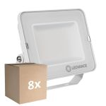 Monipakkaus 8x Ledvance LED Valonheitin Kompakti Valkoinen 50W 5000lm 100D - 865 Päivänvalo Valkoinen | IP65 - Symmetrinen 