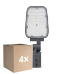 Monipakkaus 4x Ledvance LED-katuvalo Area Value Épais SPD Aluminium Harmaa 30W 3900lm 160x58D - 730 Lämmin Valkoinen | IP66 - Symmetrinen