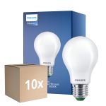 Monipakkaus 10x Philips MASTER LED Lamppu Ultra Efficient E27 Päärynä Matta 4W 840lm - 830 Lämmin Valkoinen | Korvaa 60W