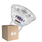Monipakkaus 6x Osram LED Kohdevalaisin GU10 PAR16 4.7W 850lm 100D - 840 Kylmä Valkoinen