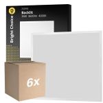Monipakkaus 6x Bright Choice LED Paneeli V2 Backlit 36W 3600lm - 840 Kylmä Valkoinen | 60x60cm - UGR <22