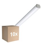 Monipakkaus 10x Philips LED Loisteputkivalaisimet Vedenkestävä Ledinaire WT060C 46W 5600lm - 840 Kylmä Valkoinen | 150cm - 1x Läpijohdotus