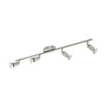 Eglo Kattovalo Buzz-LED Teräs Satiini Nikkeli 4x2.8W 4x250lm - 830 Lämmin Valkoinen | IP20 - Sis. 4x GU10
