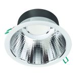 Philips LED Alasvalo Coreline DN142B Aluminium Valkoinen 19.2W 2300lm 60D - 840 Kylmä Valkoinen | Odetnij 200mm - IP54 - UGR<19