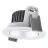 Ledvance LED Kohdevalaisin Adjust Aluminium hopea 8W 680lm 36D - 930 Lämmin Valkoinen | Odetnij 68mm - IP20 - Paras Värintoisto - Himmennettävä