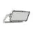 Ledvance LED Valonheitin Max Radial 45 Aluminium Harmaa 600W 76400lm 45D - 830 Lämmin Valkoinen | IP66 - Symmetrinen
