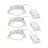 Monipakkaus 3x Nordlux Downlight Olea Valkoinen 4.4W 345lm 110D - 930 | 68mm - IP65 - Paras Värintoisto