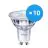 Monipakkaus 10x Philips Corepro LED Kohdevalaisin GU10 PAR16 4.6W 355lm 36D - 827 Erittäin Lämmin Valkoinen | Korvaa 50W