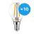 Monipakkaus 10x Noxion Lucent LED E14 Pallo Filament Kirkas 4.5W 470lm - 827 Erittäin Lämmin Valkoinen | Korvaa 40W