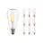 Monipakkaus 10x Noxion Lucent LED E27 Päärynä Filament Kirkas 4W 470lm - 827 Erittäin Lämmin Valkoinen | Korvaa 40W