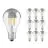 Monipakkaus 10x Ledvance  Classic LED E27 Päärynä Filament Mirror 6.5W 650lm - 827 Erittäin Lämmin Valkoinen | Korvaa 50W