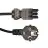 Noxion GST-Yhteensopiva Virtajohto - Nainen + Schuko Europlug - Musta 5m - 3 pole 0.75mm2