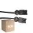 Monipakkaus 50x Noxion GST - Yhteensopiva Jatkojohto Musta - Uros + Nainen - 1m - 3 pole 1,5mm2
