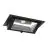 LED Alasvalo Wallwasher Wally Maxi Musta 46W 6050lm 70x75D - 830 Lämmin Valkoinen - 238x145mm