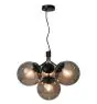 Nordlux Riippuvalaisin Ivona 4x E27 Musta - metalli- | Max. 28W