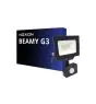 Noxion LED Valonheitin Beamy G3.1 Musta 20W 2200lm 100D - 830 Lämmin Valkoinen | IP44 - Liike- ja Valotunnistin - Symmetrinen 