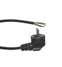 Noxion Power Virtajohto Musta - Schuko Europlug + Avoimet päät - 5m - 3 pole 0,75mm2